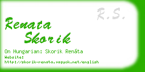renata skorik business card