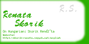 renata skorik business card